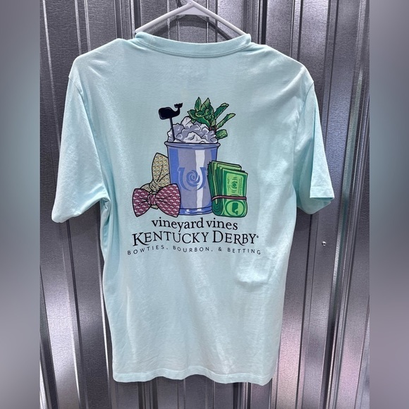 Vineyard Vines Tops - Vineyard Vines Tee Shirt Kentucky Derby XS Blue